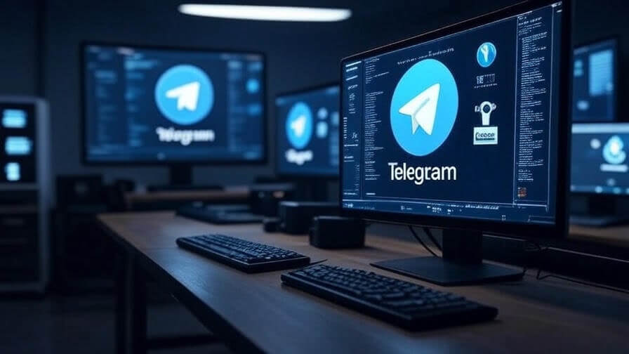 باز کردن تلگرام وب در مرورگر روی مانیتور